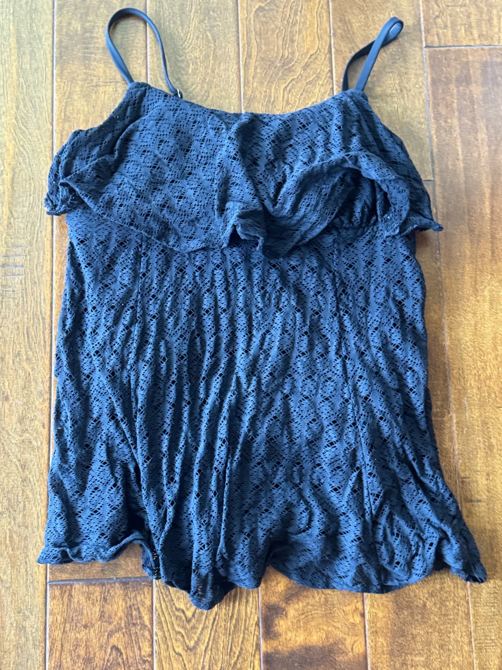 Black Lace Cami swimsuit 20W - Women